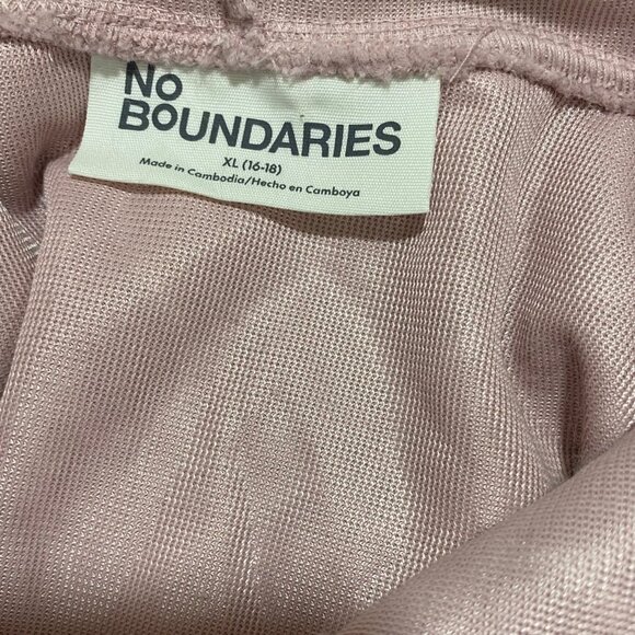 Pink Heart Pattern Super Soft pastel pink Plush Hoodie By No Boundaries XL - Picture 5 of 5